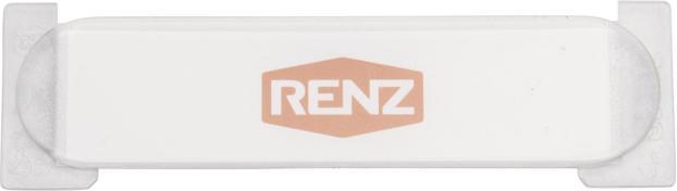 Actual product image Renz Plastic transport name plate 97-9-82250 for RSA with insert