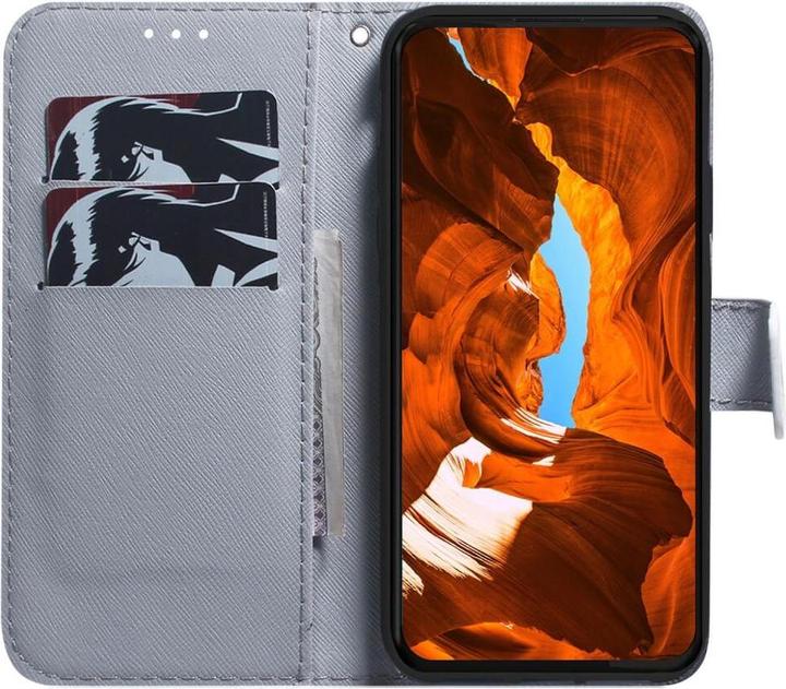 Actual product image Cover-Discount Nokia G42 - Leather case cover lion (Nokia G42)