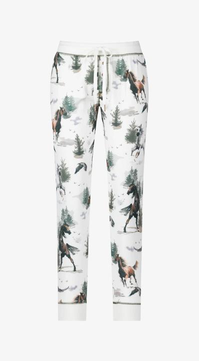 Pj Salvage Pyjama Unterteil weiss/klein gemustert