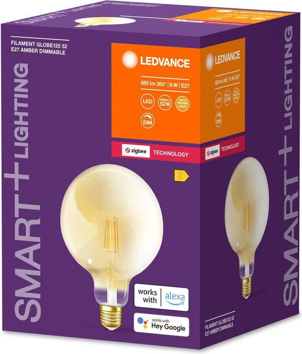 Image du produit Ledvance E27 - Globe G125 (E27, 6 W, 680 lm, 1 x, E)