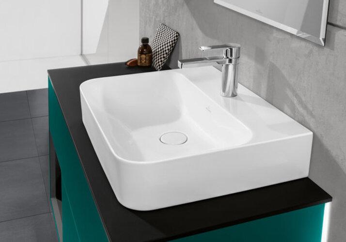 Produktbild Villeroy & Boch Villeroy und Boch Waschtisch Finion 416884 800x470mm, verdeckter Überlauf, 1 Hahnloch (470 mm, 800 mm)