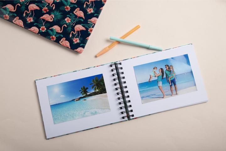 Actual product image Exacompta Wireb album 50p. whi te 32x22cm FLAMINGO (32 x 22 cm)