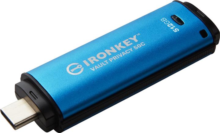 Actual product image Kingston Stick IronKey VP50C 512GB USB-C secure (512 GB, USB 3.2)