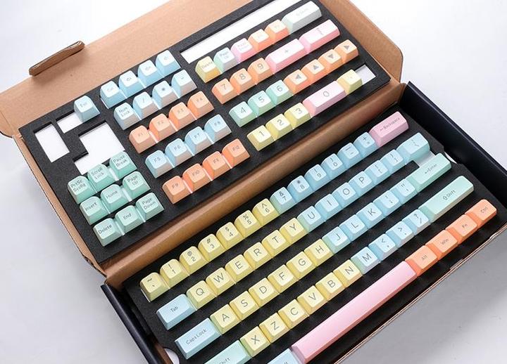 Actual product image Ducky Cotton Candy PBT Double-Shot