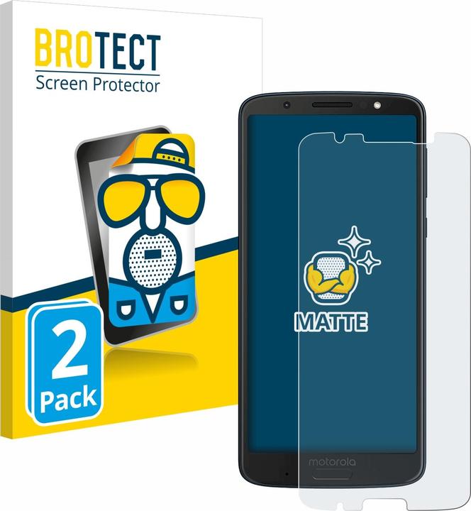 Productafbeelding BROTECT Antireflecterende schermbeschermer mat (2 Stuk, Motorola Moto G6 Plus)