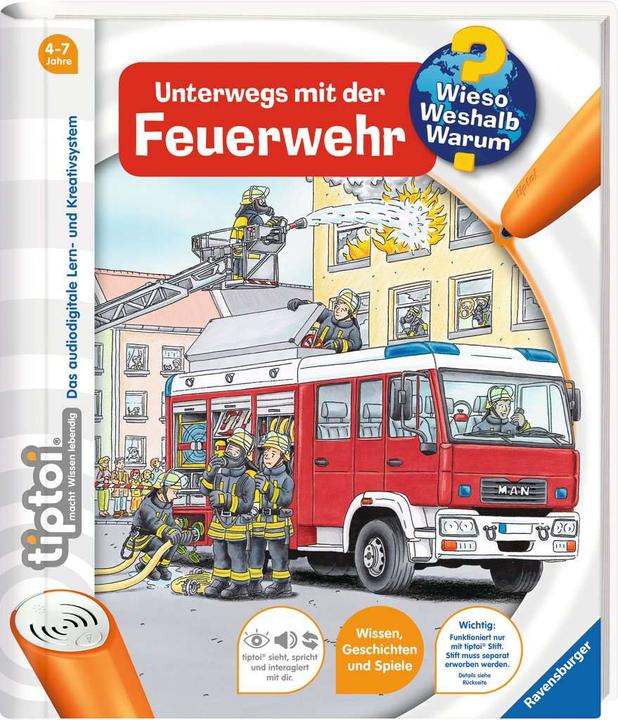 Produktbild tiptoi Unterwegs mit der Feuerwehr (Deutsch, Daniela Flucht, Niklas Böwer)