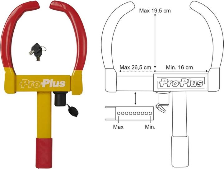 Image du produit ProPlus Pince à roue antivol