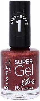 Actual product image Rimmel London Super Gel By Kate STEP1 (044 Skirt N Sparkle, Gel-Effect Nail Polish)