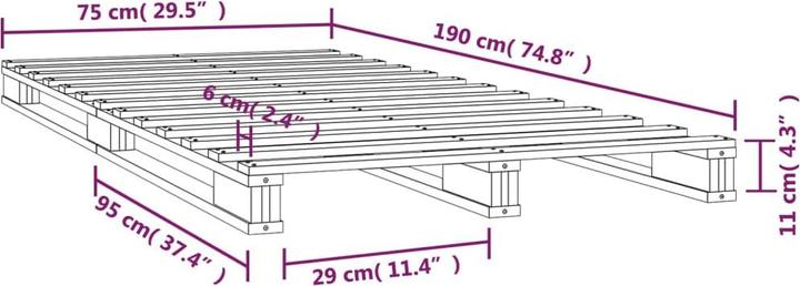 Actual product image VidaXL Yasmine (75 x 190 cm)