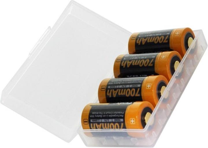Image du produit Fenix 4 piles CR123 A avec boîtier de piles idéal pour la caméra de surveillance Arlo, lampes de poche LED