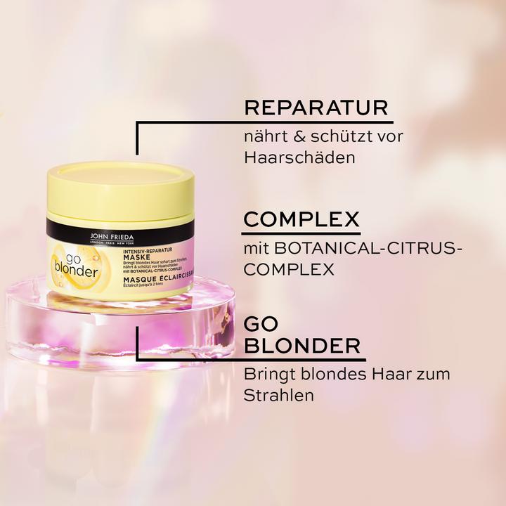 Actual product image John Frieda Sheer Blonde Go Blonder Intensive Repair Mask (250 ml)