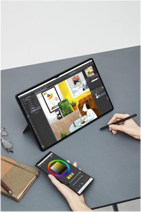 Produktbild Samsung Book Cover Keyboard (DE, Galaxy Tab S8 Ultra)