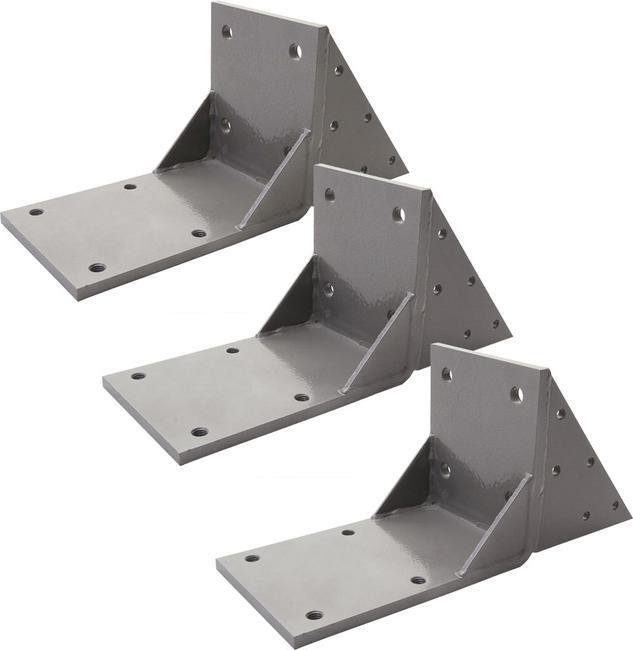 Produktbild Swisshandel24 3x Dachsparrenadapter für Kassetten-Markise T124, Dachsparren Halterung Adapter - grau (0.15 m)