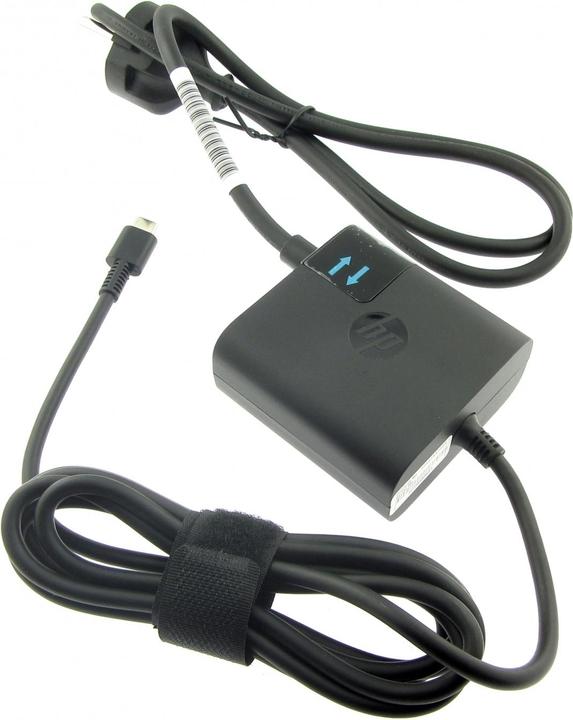 Actual product image HP Adapter 5V,12V,15V 45W USB-C (No Cord) includes power cable (45 W)