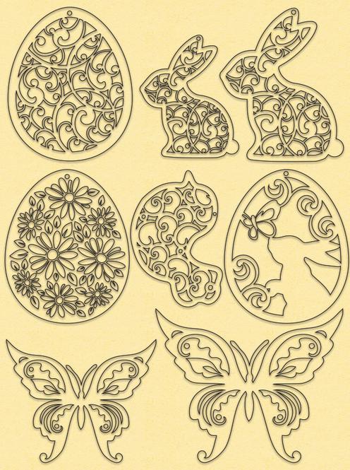 Actual product image Ursus Easter pastel decoration set (1 x)