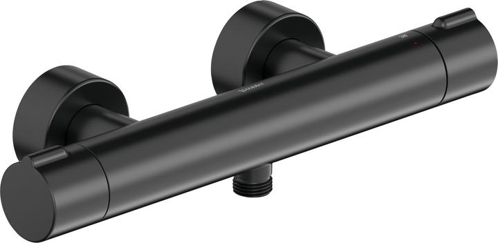 Image du produit Duravit Thermostat de douche C.1 apparent noir mat