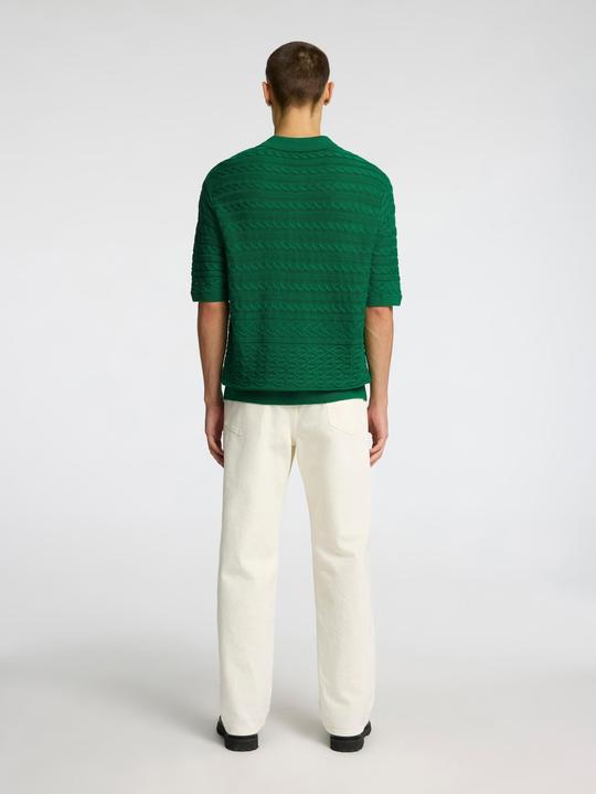 Actual product image Selected Homme Kurzärmeliges Polohemd aus Strick (XL)