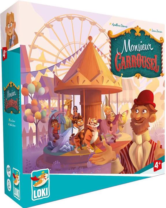 Produktbild Loki Kids 515729 - Monsieur Carrousel, Brettspiel, für 1-4 Spieler, ab 4 Jahren (Englisch)