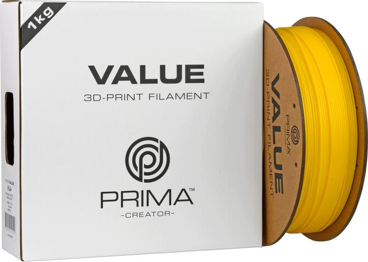 Actual product image Prima Creator PrimaValue PLA+ (PLA, 1.75 mm, 1.32 g, Yellow)