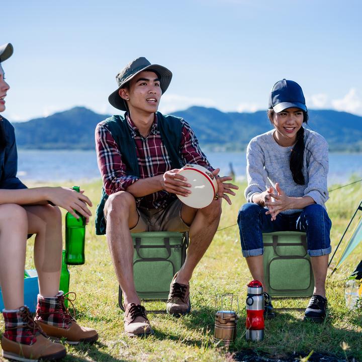 Actual product image Relaxdays Camping stool