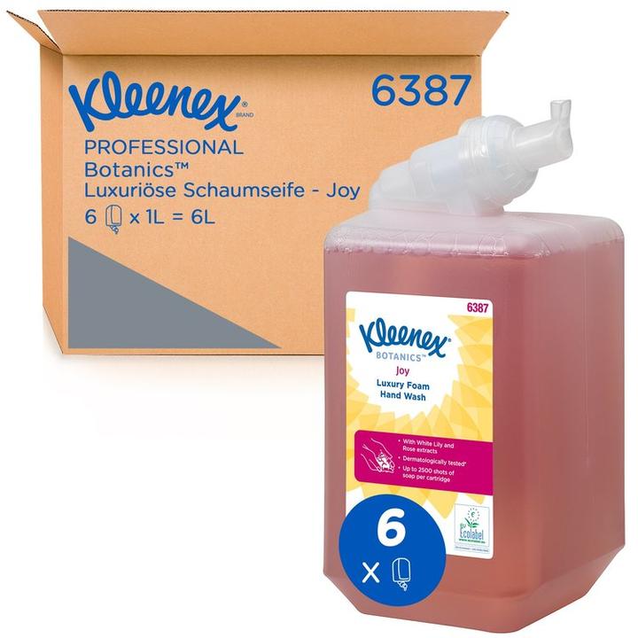 Actual product image Kleenex Saebe Joy Skum 1 ltr,6 fl x 1 ltr/krt (Soap lotion, 1000 ml)