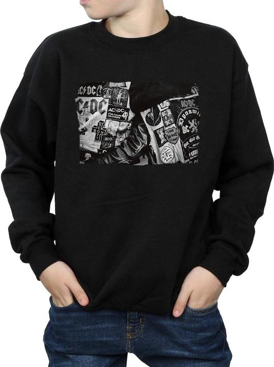 Produktbild AC/DC Badges And Posters Collection Sweatshirt Jungen (140, 146)