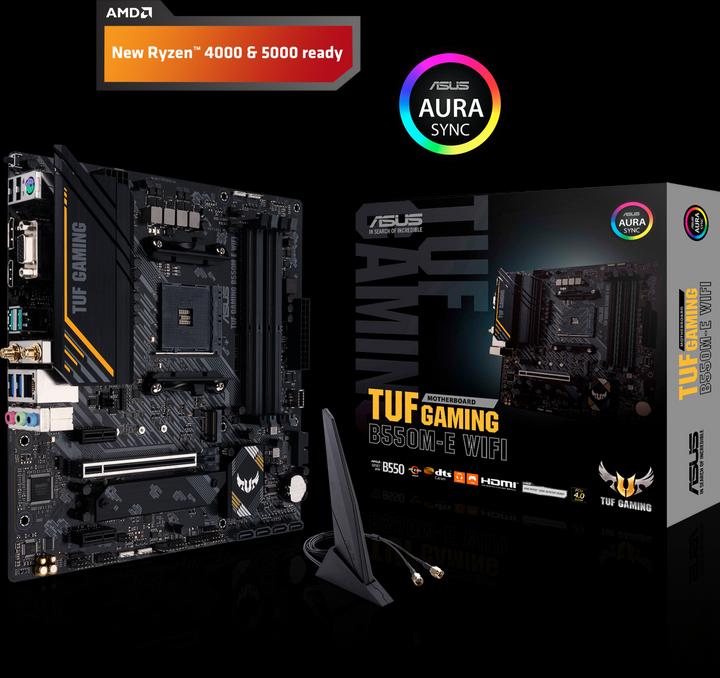 ASUS TUF GAMING B550M-E WIFI (AM4, AMD B550, mATX)