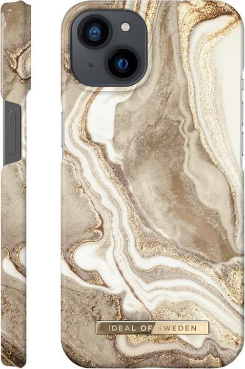 Actual product image iDeal Of Sweden Designer Hard Cover Golden Sand Marble (Apple iPhone 13)