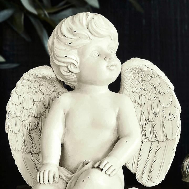 Actual product image Loberon Deco Angel Set of 2 Starlight Antique White