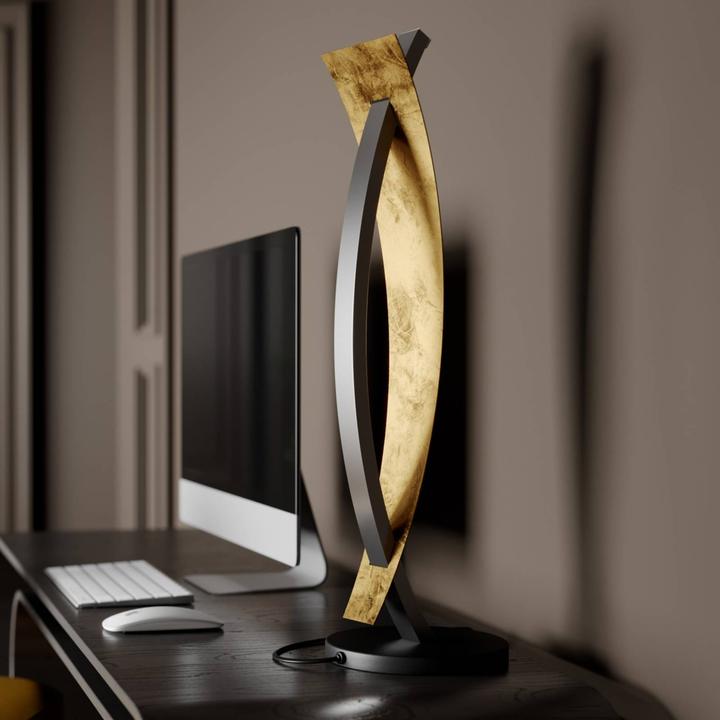 Produktbild Lucande Marija Tischleuchte Black/Gold (500 lm)
