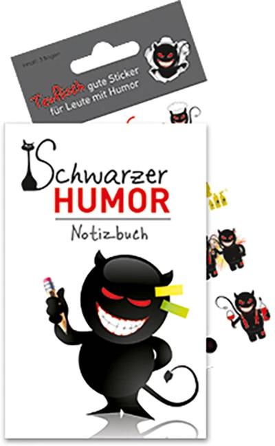 Actual product image Black humour - notebook with stickers