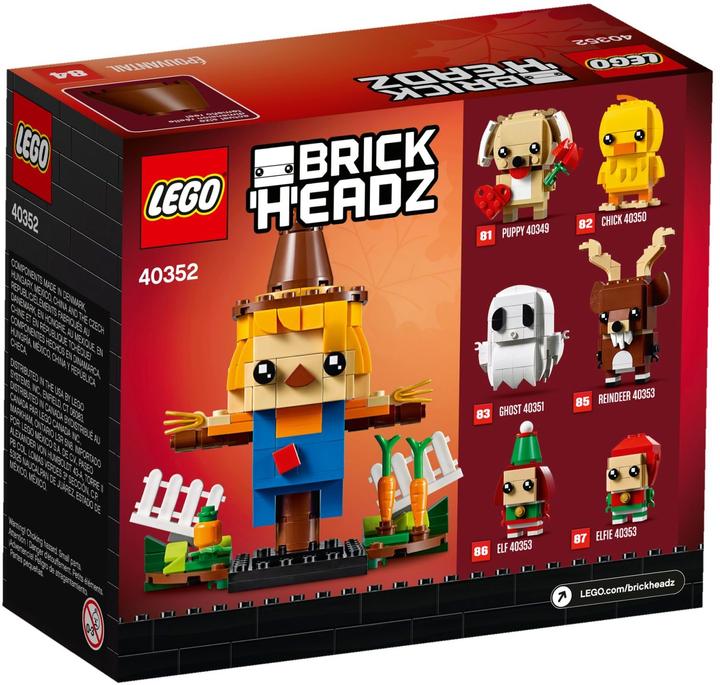 Actual product image LEGO Brickheadz Thanksgiving Scarecrow 40352 (40352, LEGO Brickheadz)