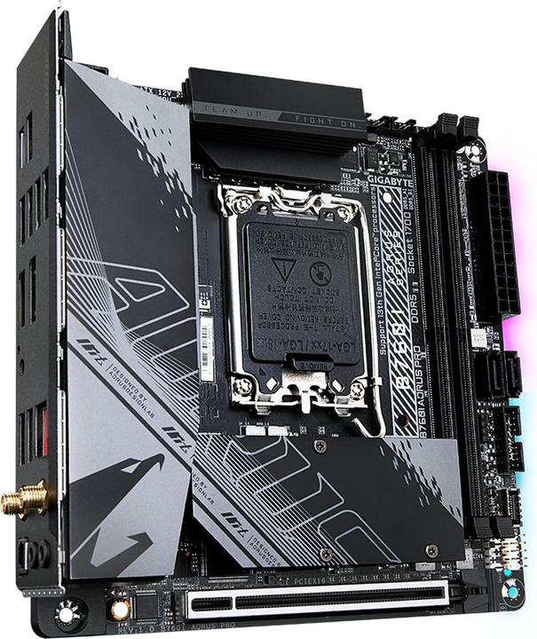 Actual product image Gigabyte B760I Aorus Pro (LGA 1700, Intel B760 Express, Mini-ITX)