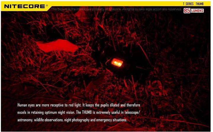 Actual product image Nitecore Thumb UV (7.40 cm, 45 lm)