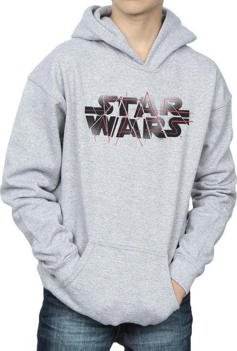 Actual product image Star Wars Boys The Last Jedi Spray Logo Hoodie (140, 146)