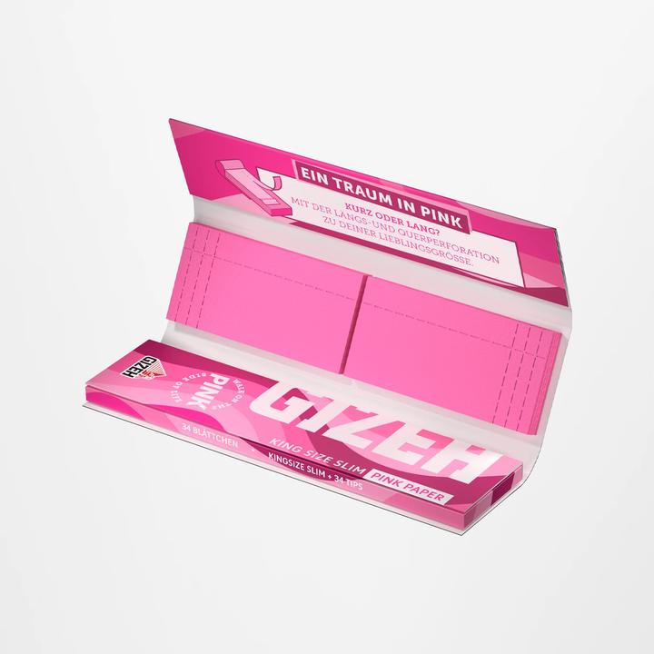 Produktbild ALL Pink King Size Slim + Tips Display 26pcs