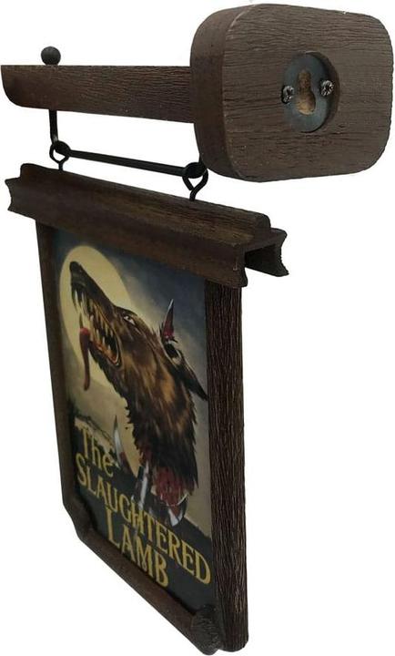 Immagine prodotto Factory Entertainment Le Loup-garou de Londres réplique mini Pub Sign 6 cm