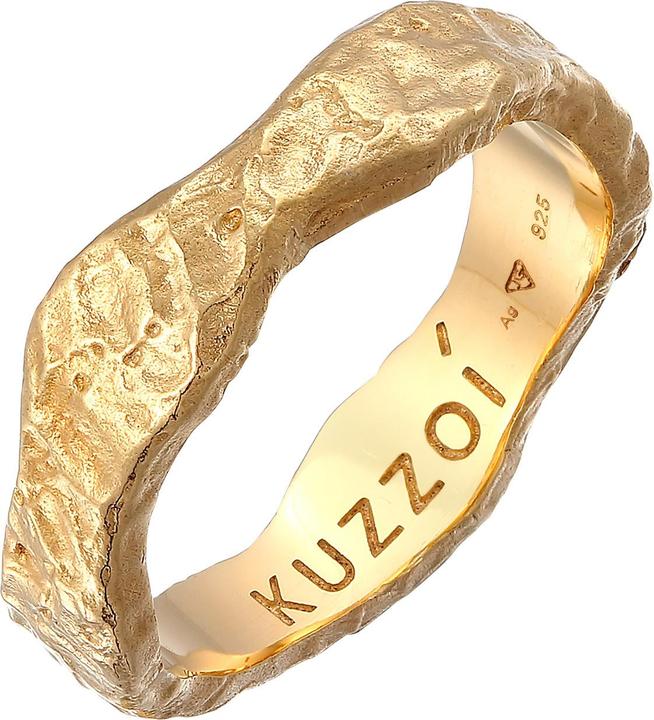 Produktbild Kuzzoi Ring Herren Bandring Organic Struktur 925 Silber (66, 925 Silber)