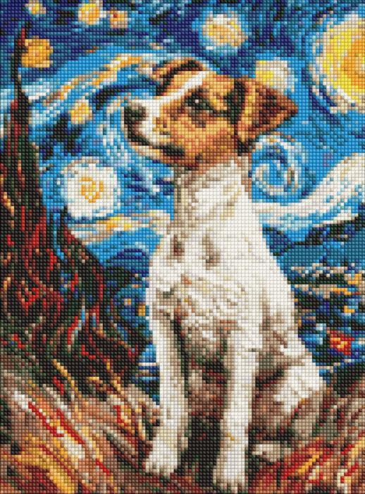Produktbild Ideyka Diamond Painting - Bezaubernder Jack Russell 30 x 40 cm