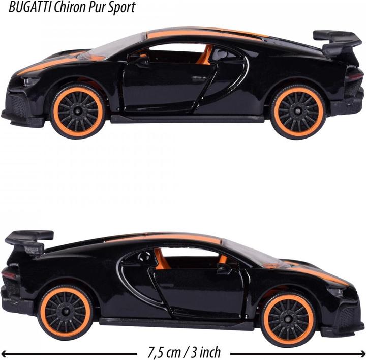 Productafbeelding Majorette Race Bugatti Chiron Pure Sport, zwart