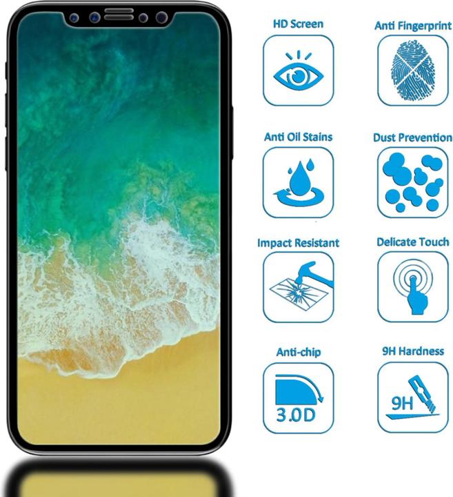 Immagine prodotto Nalia vetro di protezione (1 Pezzo/i, Apple iPhone X, Realme 11 Pro+)