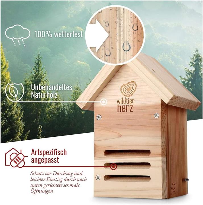 Actual product image Wildtier Herz Ladybird house GOER-000012 (Ladybirds)