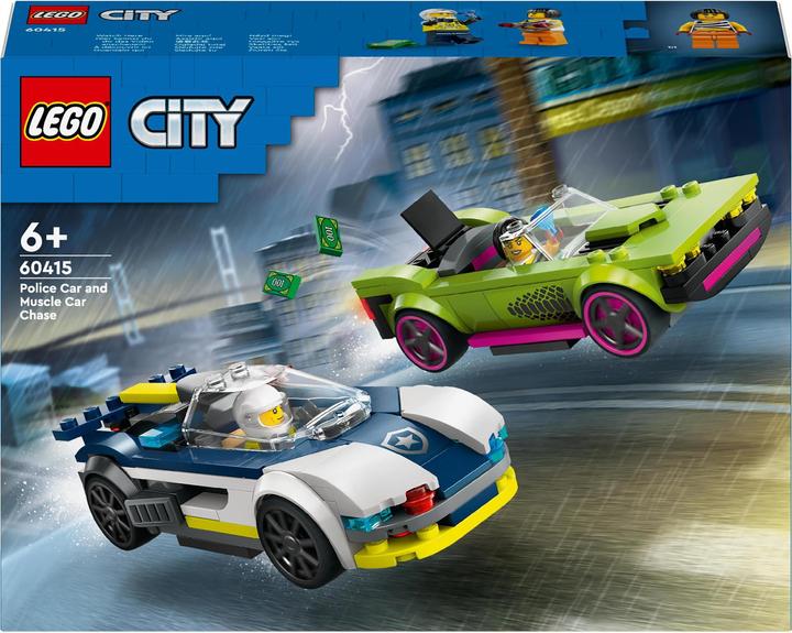 Produktbild LEGO Verfolgungsjagd mit Polizeiauto und Muscle Car (60415, LEGO City)