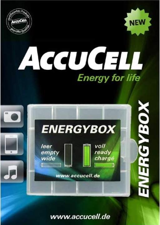 Immagine prodotto Panasonic Combipack di batterie Eneloop con 4 batterie AA e AAA e 2 box batterie AccuCell gratuiti (4 pz., AA, AAA)