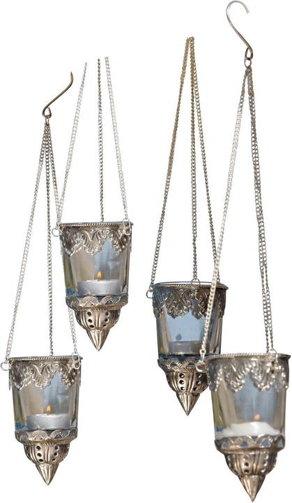 Actual product image Loberon Lanterns set of 4 Céleste (4 x, H)