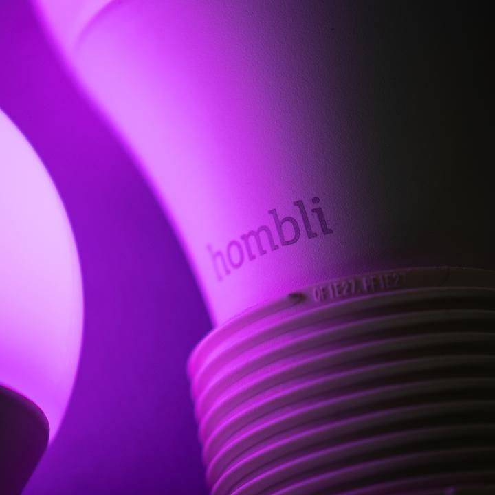 Actual product image Hombli Smart Bulb 9W RGB (2x) (E27, 9 W, 800 lm, 2 x, F)