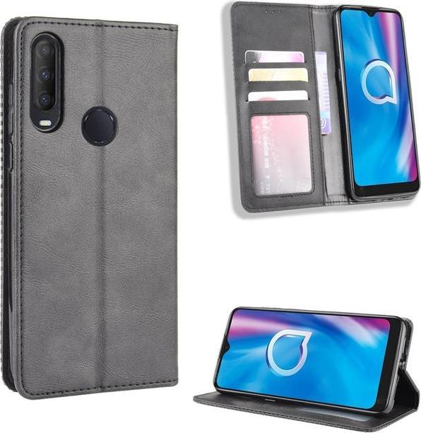 Produktbild MU Classic Retro Leder Bookcover Series (Alcatel 1S (2020), Alcatel 3X (2020))