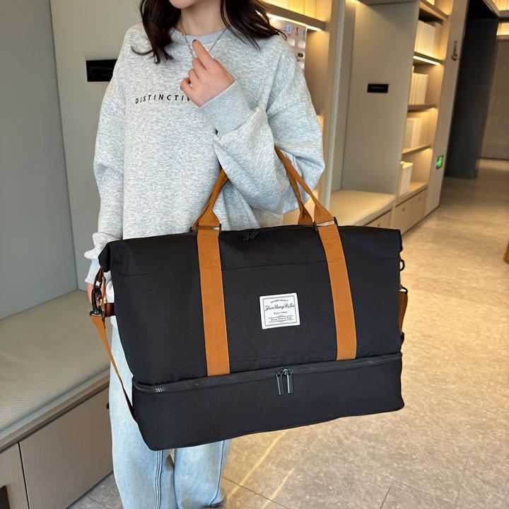 Produktbild Only-Bags.Store 2tlg. Reisetaschenset mit Kulturbeutel, grosse Kapazität Crossbody Weekender Overnight Bag (55 l)