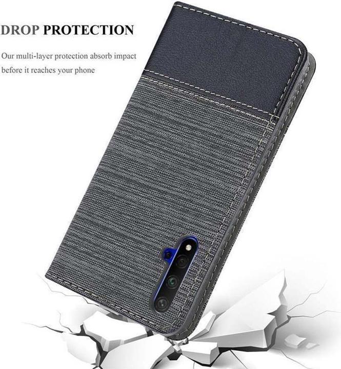 Produktbild Cadorabo Book Jeans Optik Cover (TCL 20S, LG K20, Huawei Nova 5T)