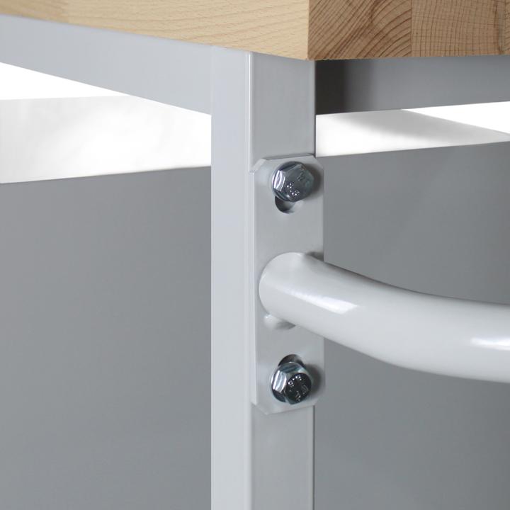 Immagine prodotto ADB Carrello da tavolo Banco da lavoro con pannello forato 130cm (60 cm, 130 cm)